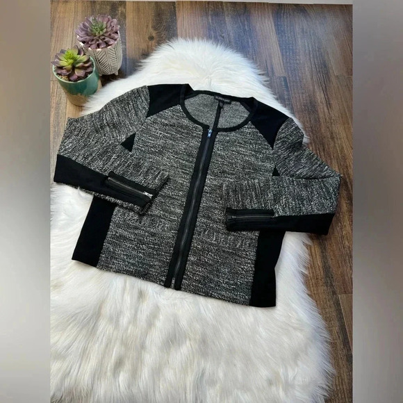 Eileen Fisher Tweed Moto Jacket - Picture 3 of 6